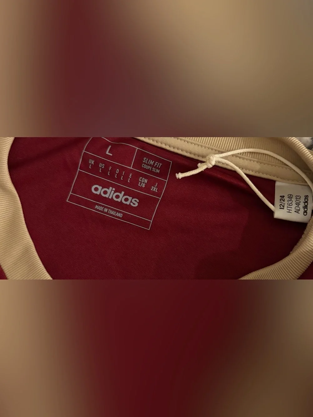 Adidas Authentic Venezuela National Team Vinotinto 2024 Jersey HT6349 Men’s Sz L